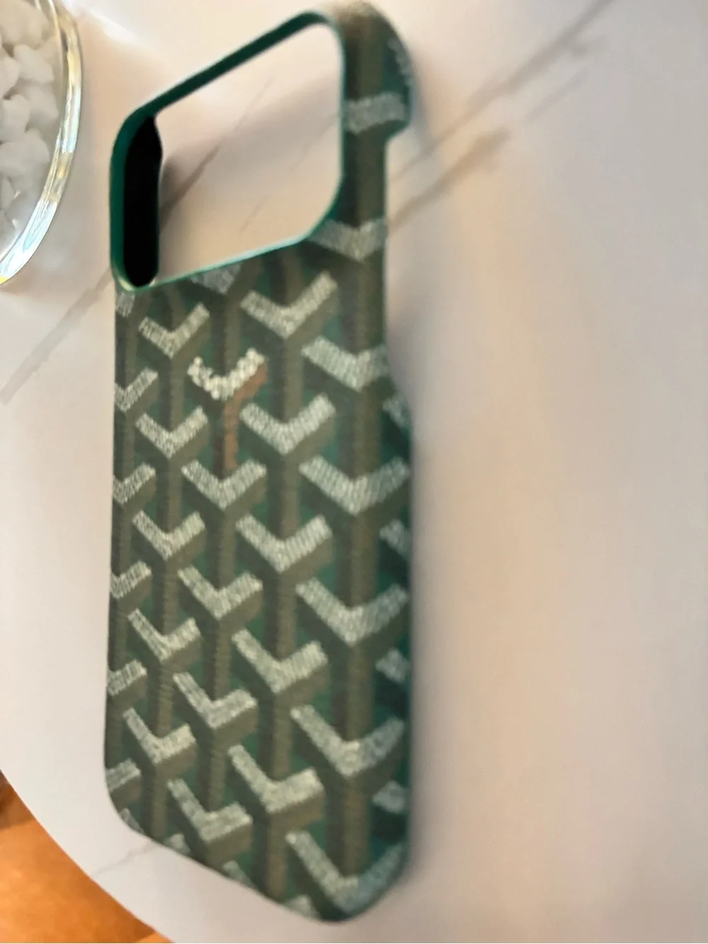 Green Patterned Designer-Style Phone Case 17promax